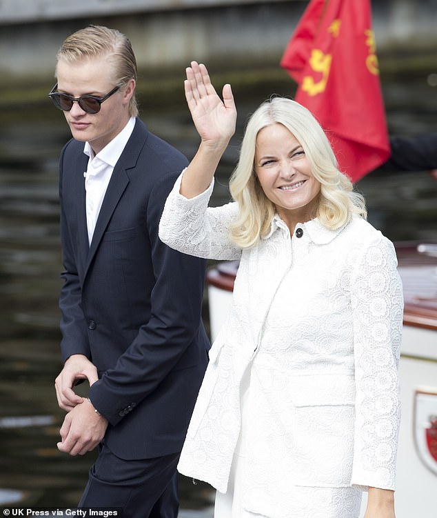 The Norwegian royal family was shocked by Høiby's first arrest in early August. Pictured with his mother in 2016