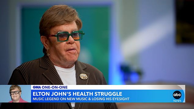 Elton spoke to ABC News on Monday about his new documentary Never Too Late and admitted he was unsure of his ability to record new music as he puts all his focus on his health.