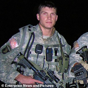 Pete Hegseth shared this image of himself on social media from his time in Iraq