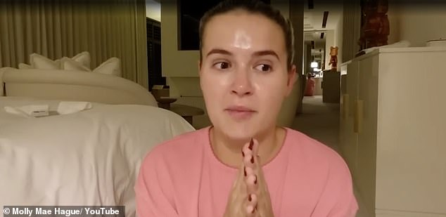 Molly's advice to fans comes after she emotionally admitted she felt like 'her life was over' after giving birth, as she described a recent 'healing' experience in her latest YouTube vlog