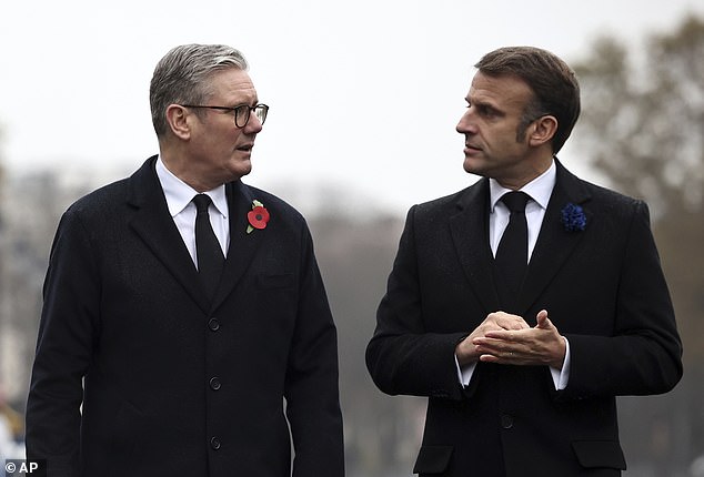 The proposal is said to have gained momentum in recent weeks following Sir Keir Starmer's visit to France for Remembrance Day on November 11.