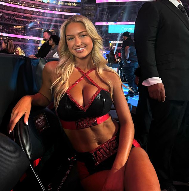 The beautiful ring girl went viral after stealing the show during the Jake Paul vs. Mike Tyson fight