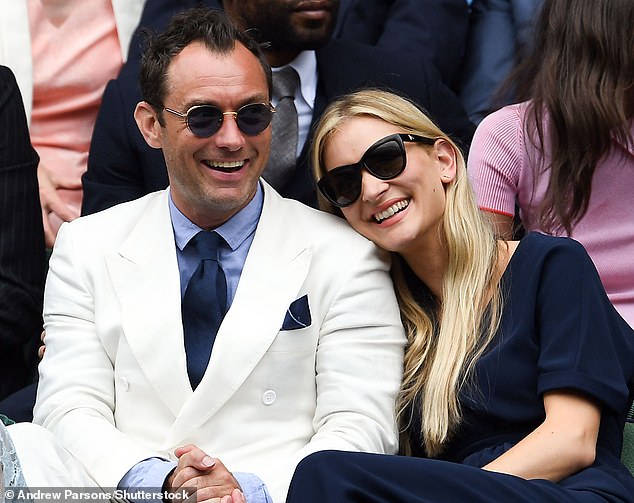 Pictured: Jude Law and his wife Phillipa Coan, psychologist