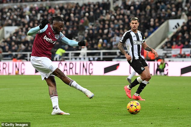 Wan-Bissaka's goal was the first time he had found the back of the net since joining West Ham