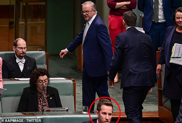 Mr Albanese and Labor have accused Mr Chandler-Mather of stoking housing outrage to further his own political ambitions (Photo: Mr Chandler-Mather's infamous altercation with Prime Minister Anthony Albanese last year)