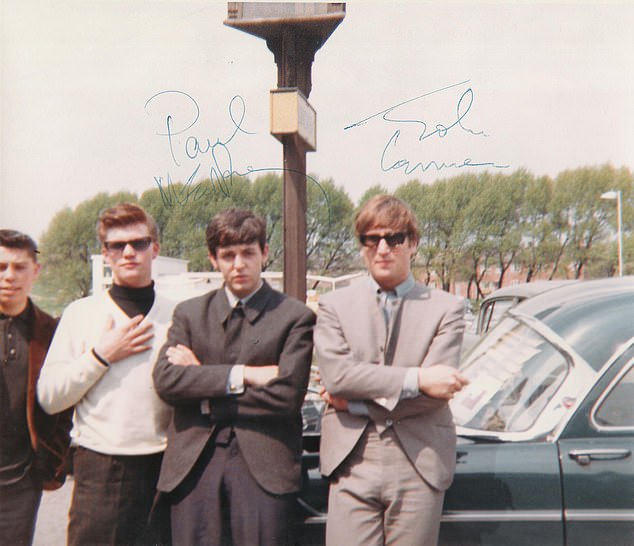 Inked: All photos are signed by both Paul McCartney and John Lennon