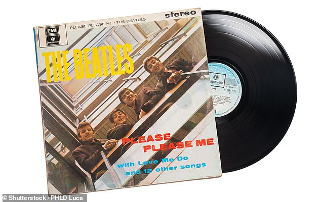 Iconic: the front of the Please Please Me shows the Fab Four in a stairwell