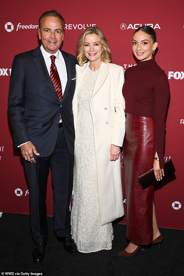 L-R Parents Rick Caruso and Tina Caruso with daughter Gigi Caruso