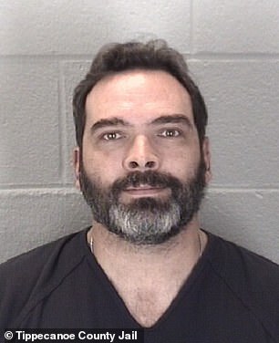 Michael Barnett pictured in his mugshot