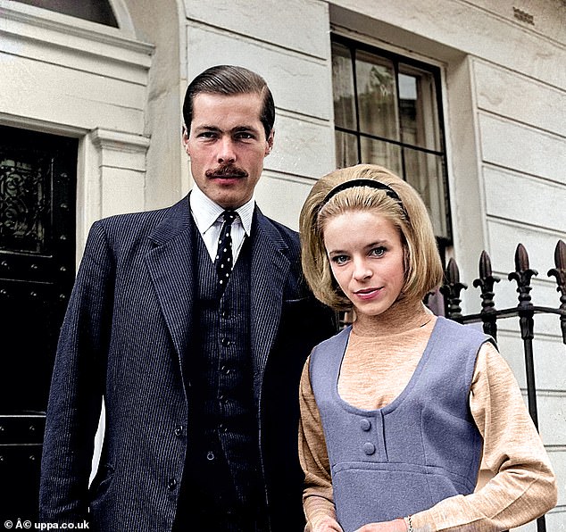 A car belonging to Lord Lucan, whose real name was Richard John Bingham, was found abandoned and soaked in blood the next day in Newhaven, a port town on the south coast of England. No trace of the mustached pear was ever found again (photo: Lord Lucan with his wife Veronica)