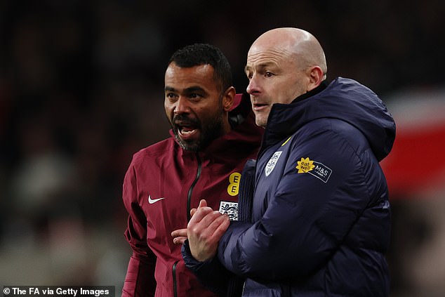 Ashley Cole was part of Lee Carsley's staff during his interim spell as England boss