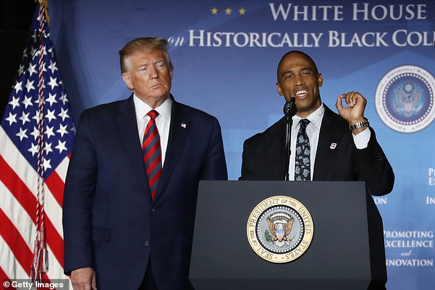 Trump chose a prominent African-American candidate for his second term in the role of ex-NFL player Scott Turner (right), who will become head of Housing and Urban Development