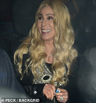 Cher showed off her blonde hair last week and wore it in soft curls on Monday night