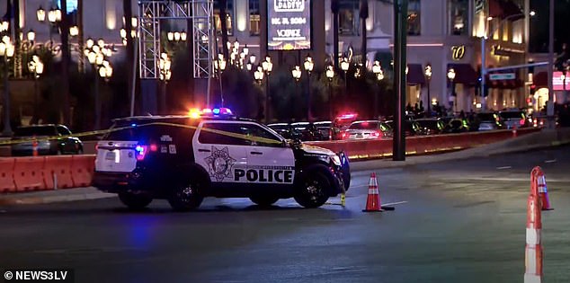 Las Vegas Boulevard was closed in both directions from Spring Mountain Road to Venetian Entrance on the day of the shooting