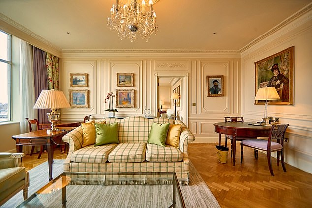 The hotel has undergone four major renovations in its 135-year history: in 1910, 1936, 1950 and 2010 – and 2024 is no exception. Pictured is the Monet suit being refurbished