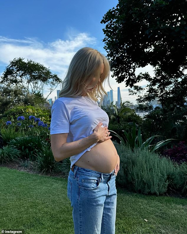 The 32-year-old shared the good news of her upcoming arrival in an Instagram post on Tuesday