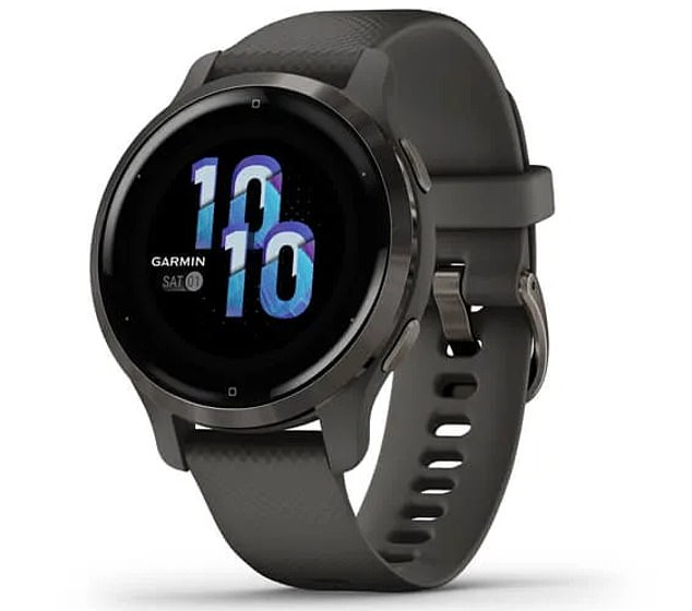 John Lewis sold a Garmin Venu 2S smartwatch (pictured) for £294 (£370) during the two-week sale period, with a claimed saving of £90 (£113) from £384 ($483). But the watch had not sold for £384 at any time last year