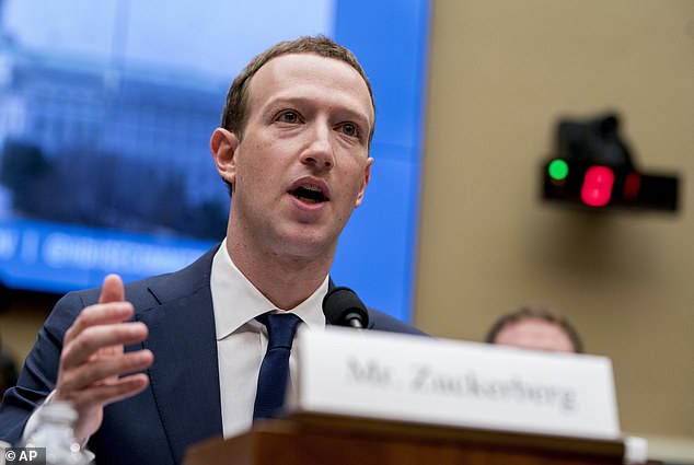 More than 17 million people demanded compensation from a £725 million pot following a Facebook settlement over the Cambridge Analytica scandal. Pictured: Facebook founder and CEO Mark Zuckerberg