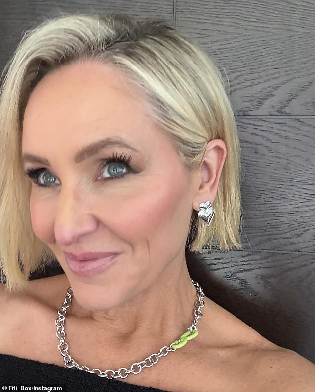 Fox added a sun-kissed cheek to her look, along with a defined forehead and glossy lip. In the caption, Box explained that her high fashion moment was in support of best friend Carrie Bickmore