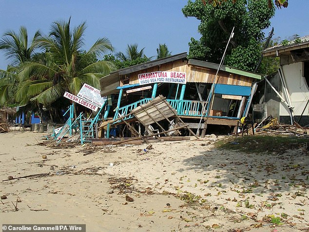 The aftermath of the 2004 Indian Ocean tsunami, which killed more than 227,000 people