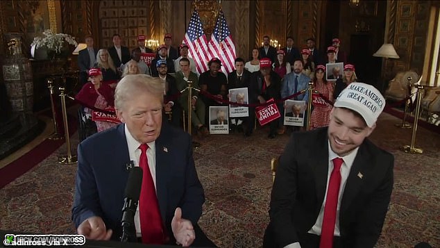 Donald Trump did an interview with streamer Adin Ross, 23, at his Mar-a-Lago home