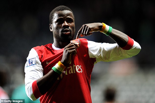 Eboue is the son of former Arsenal right-back Emmanuel, who played for the Gunners for seven years