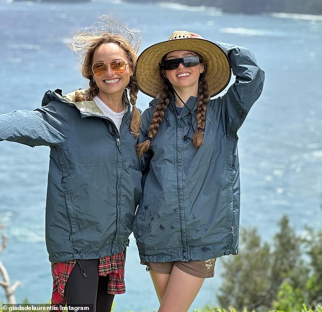 Giada pictured with her 16-year-old lookalike daughter Jade Marie De Laurentiis-Thompson