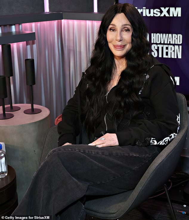 The 78-year-old has just published the first part of her two-part autobiography Cher: The Memoir, in which she lays bare her life and loves; pictured on The Howard Stern Show last week