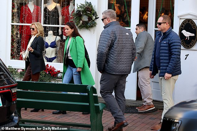 sick Biden goes shopping at 'Ladybird Lingerie' on Nantucket with daughter Ashley in tow