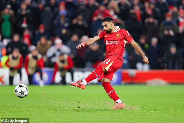 The Egyptian missed from the penalty spot during Liverpool's 2-0 win over Real Madrid