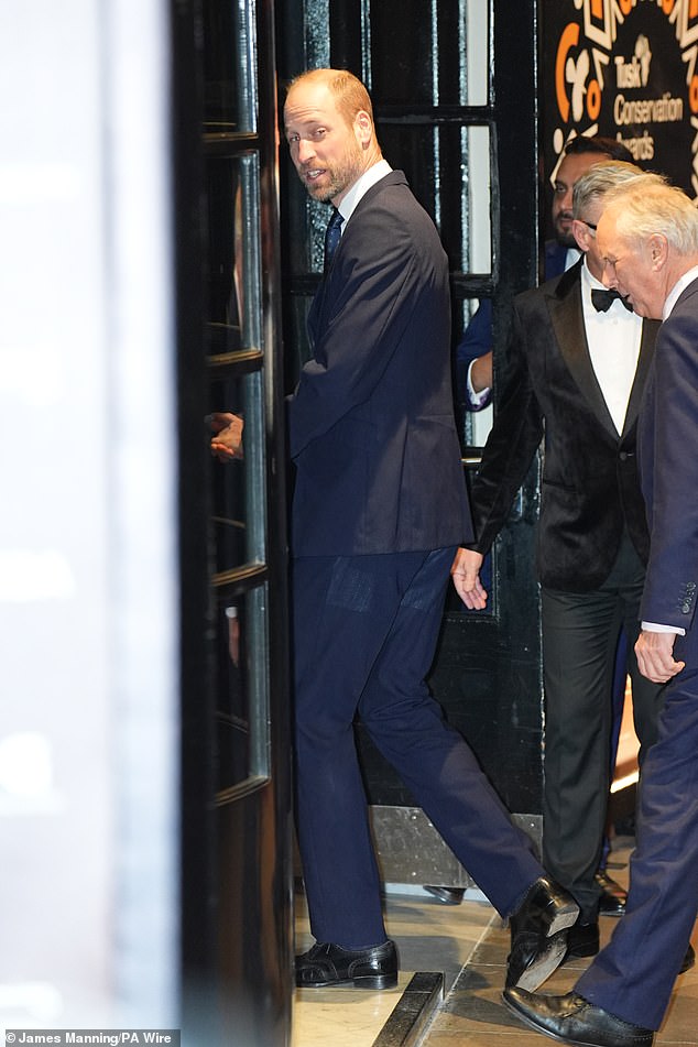 Prince William has arrived at the 2024 Tusk Conservation Awards in London