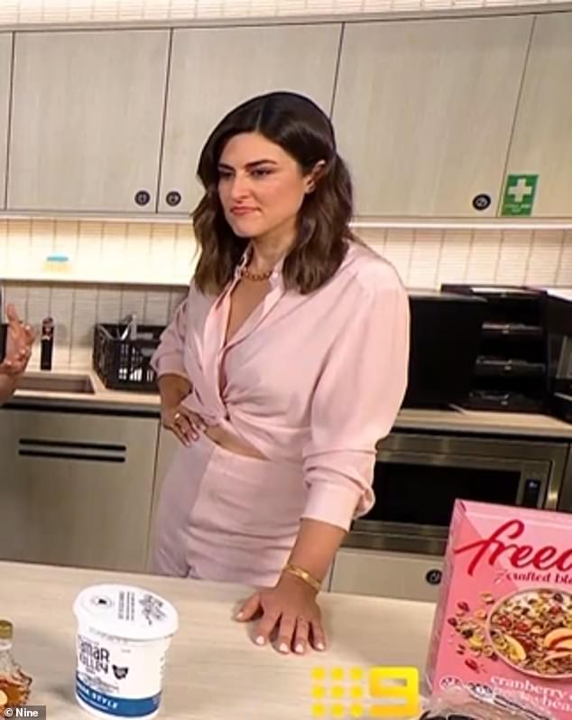 The TV presenter, 39, was discussing ways to prepare delicious gluten-free meals with her co-host Karl Stefanovic when she made the confession