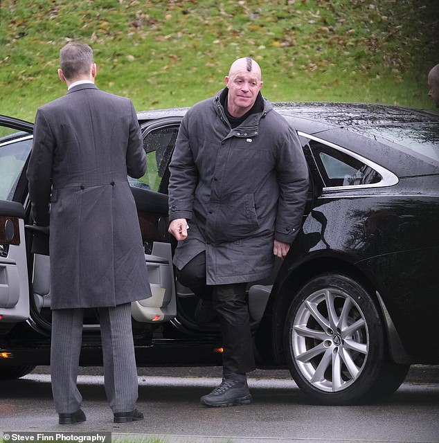 Georgina Cooper's brother Shane Donnelly arrives at Vinters Park Crematorium