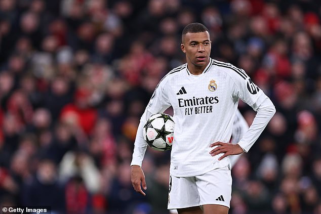 Mbappe was a shadow of his former self against the Reds as his struggles since his move to Madrid continued