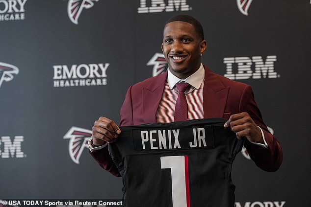 The Falcons drafted Penix with the No. 8 overall pick last spring and he is currently the backup