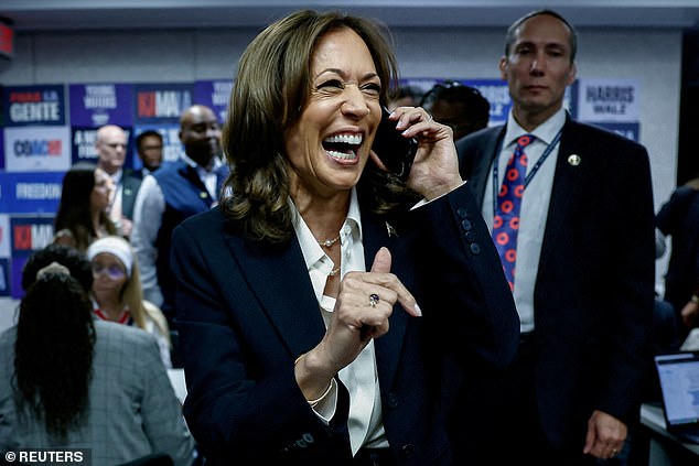 Democratic presidential candidate, US Vice President Kamala Harris, calls on voters to make last-minute campaign with the Democratic National Committee