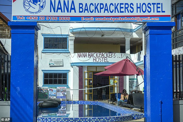 Early tests suggested methanol was present in beer and spirits served at the Nana Backpackers Hostel (pictured). Eight employees have now been arrested