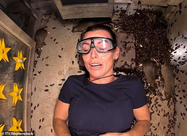 Enduring the I'm A Celebrity Bushtucker trial which saw Coleen locked in the back of a van with hordes of cockroaches, rats, giant mealworms and crickets