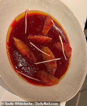 Chef Neal has created his own version of cranberry sauce, which is more like a sweet jelly