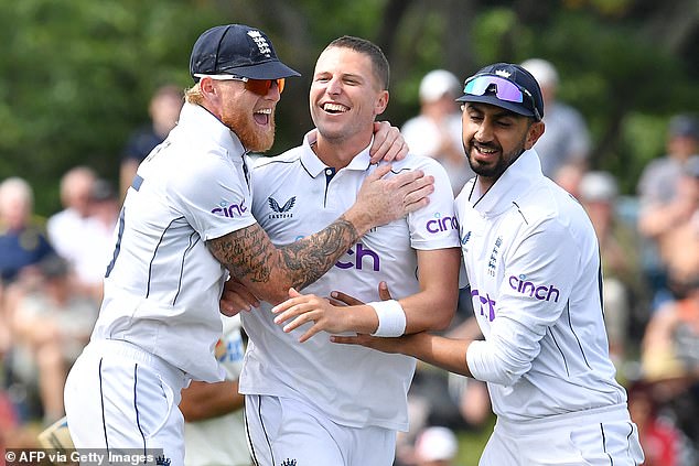 Brydon Carse took the wicket of Daryl Mitchell when England seemed to have run out of ideas