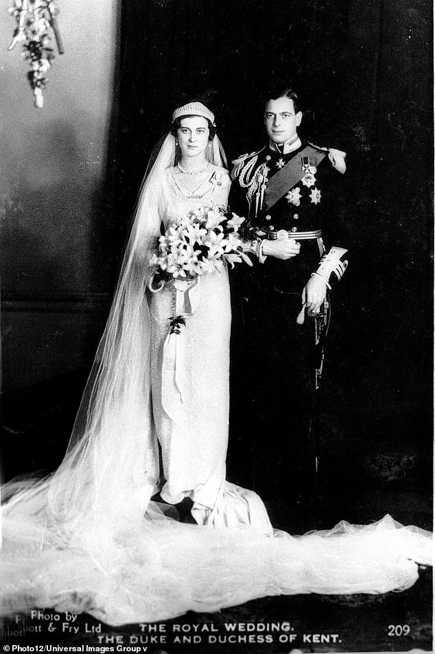 Prince George married Princess Marina of Greece on November 29, 1934 at Westminster Abbey