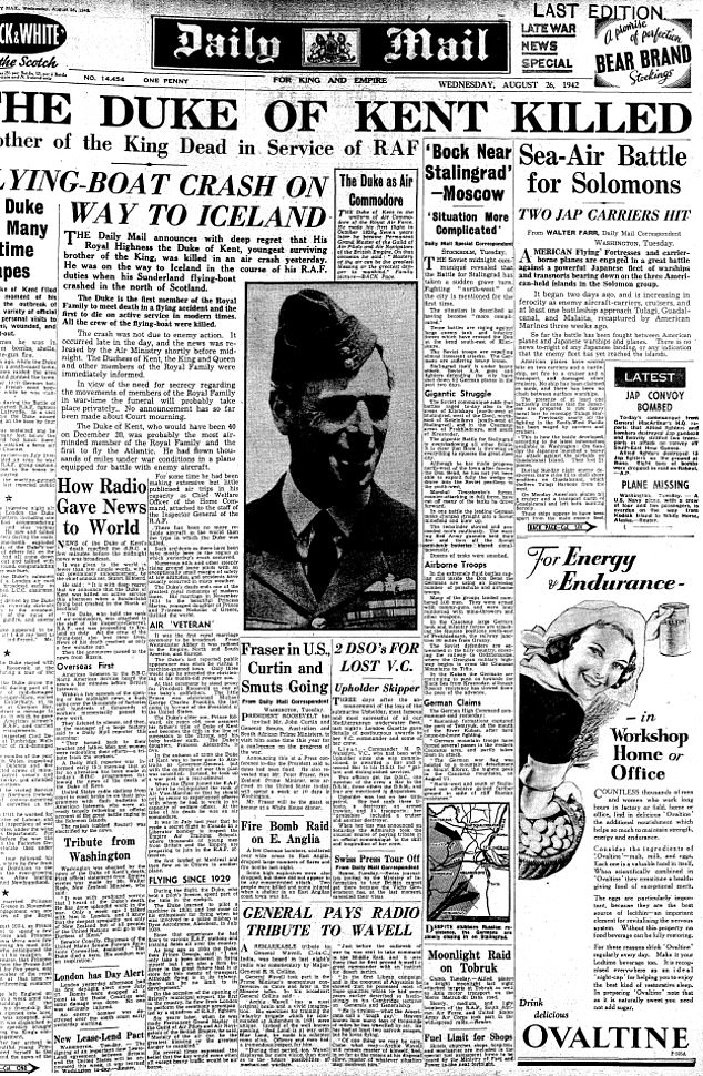 George died in a mysterious plane crash in Scotland, the circumstances of which have never been fully explained. It was a crushing blow for Kiki