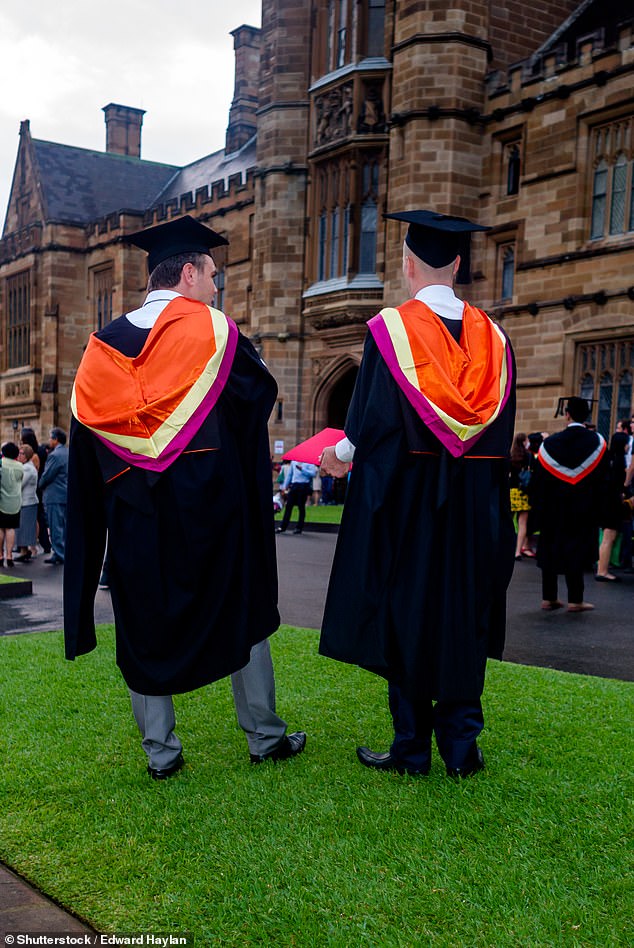 Productivity is declining and economic activity is weak, despite a large influx of skilled migrants and international students (stock photo of university graduates)