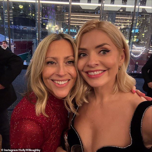 The presenter enjoyed a girls' night out with her best friends, including Robbie Williams' ex Nicole Appleton (pictured)