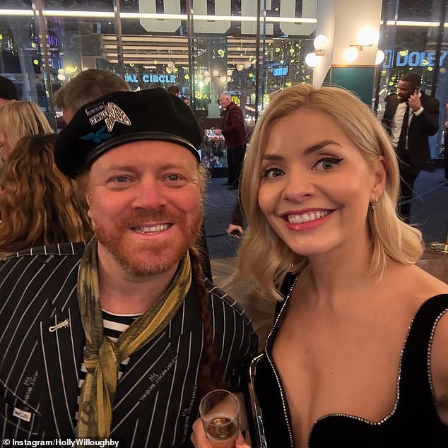 Holly also met good friend Leigh Francis, 51