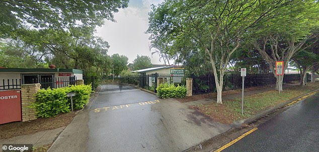 The tragedy occurred at about 3.30pm at Durack State School (pictured) on Inala Avenue in Brisbane's south-west suburbs.