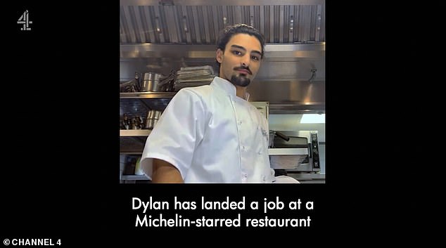 But fans of the show were relieved to discover yesterday that he had landed his dream job as a chef at trendy restaurant The Five Fields in the exclusive Chelsea area of ​​west London.