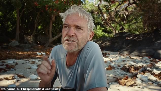 It comes after it was revealed Holly had ruled out any reconciliation with her former best friend, Phillip (pictured Phil in his Cast Away documentary)