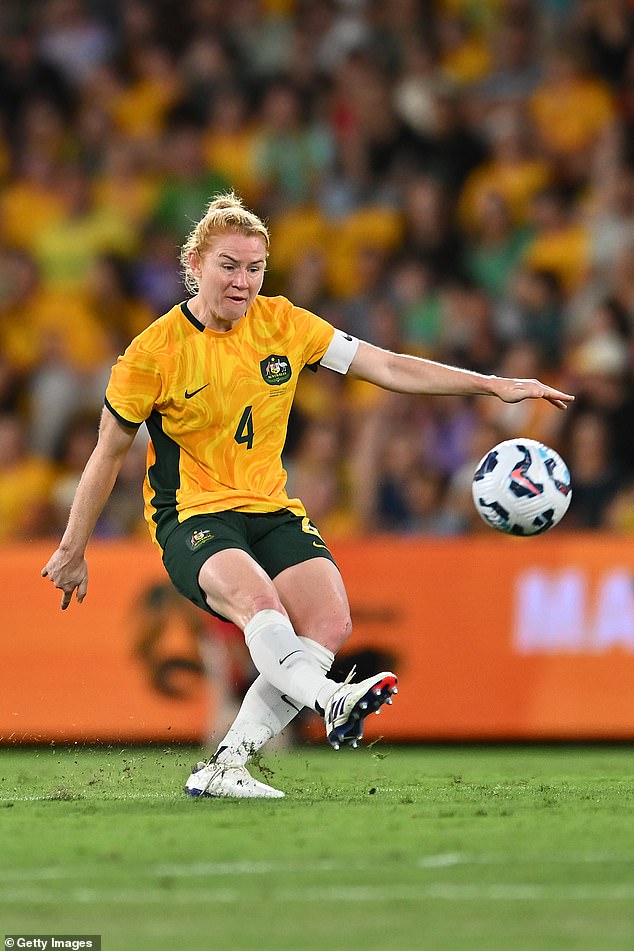 Before the match she had admitted how 'special' it was for her to play for the Matildas one last time in Brisbane