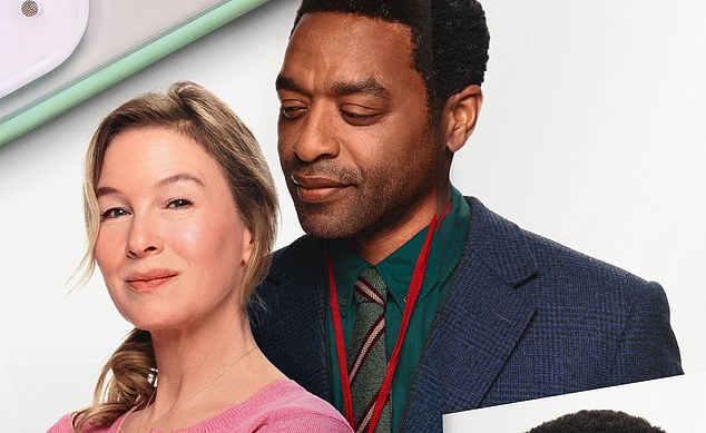 In another photo, Bridget, played by Renee Zellweger, smiled as she cozy up to gym teacher Mr. Wallaker (Chiwetel Ejiofor) sat.